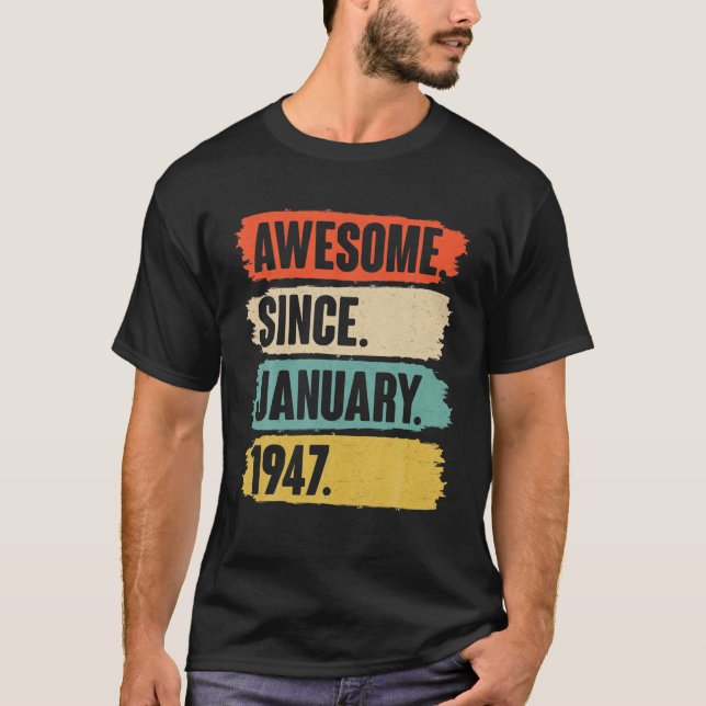 Januthday Gift Vintage - Fantastisk sedan Janu T Shirt (Framsida)