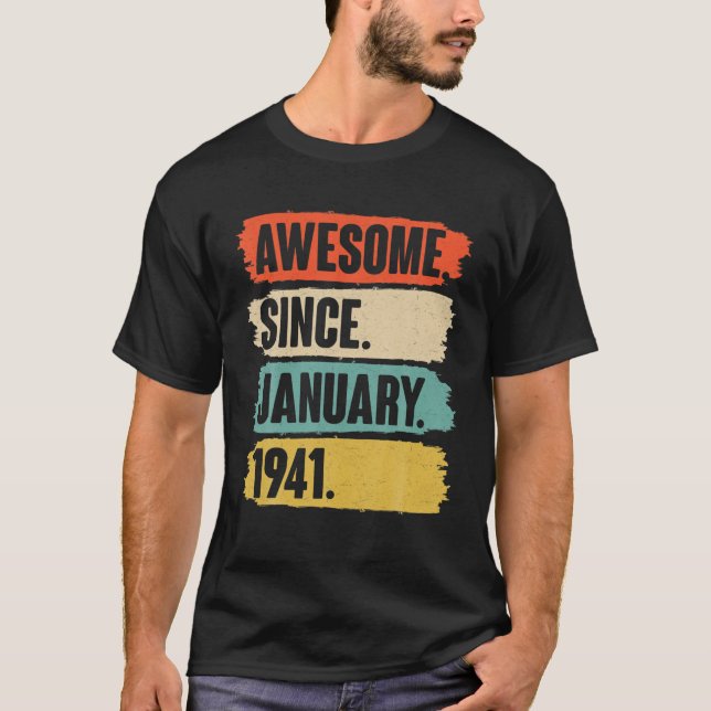 Januthday Gift Vintage - Fantastisk sedan Janu T Shirt (Framsida)