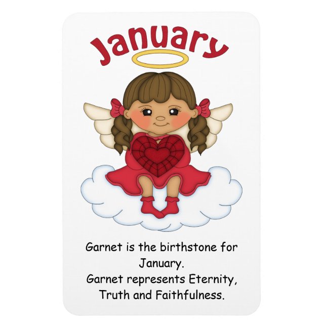 Januthstone Angel Brunette Premium Magnet (Vertikal)