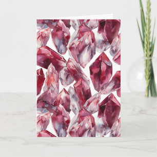 Januthstone Garnet Birthday-kort Kort