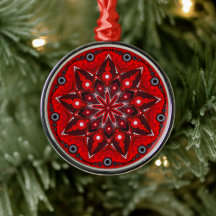 Januthstone Garnet Mandala Ornament