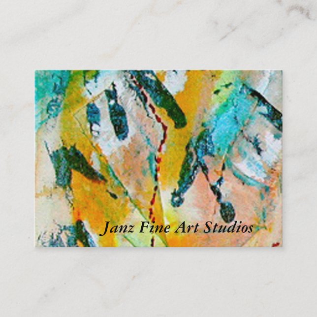 Janz Fine Art Studios Visitkort (Framsida)