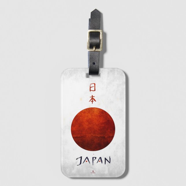 " Japan: 11 Jh./heute - Design Flaggen Schlüssel Bagagebricka (Framsida vertikal)