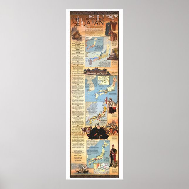 "Japan: 1984 Historical KARTA ... Poster (Framsidan)