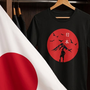 Japan 2026 Samurai Fotboll Grafisk T-Shirt