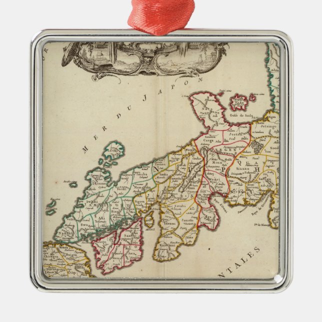 Japan 6 julgransprydnad metall (Framsidan)