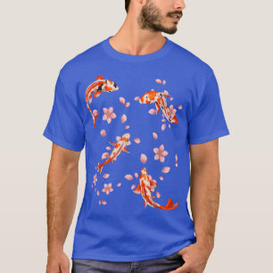 Japan Aesthetics Nishikigoi Cherry Blommar Sakura T Shirt
