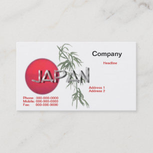 Japan-Affärskort Visitkort