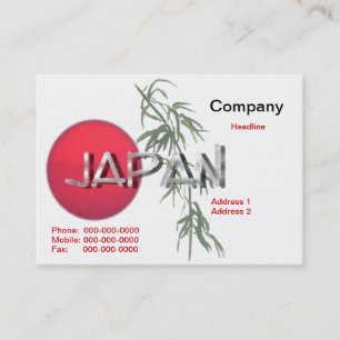 Japan-Affärskort Visitkort