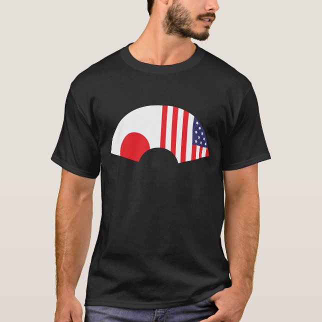 Japan-Amerikan fläktT-tröja T Shirt (Framsida)