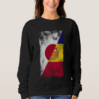 Japan Andorra Flaggor - Japanska Andorra T Shirt