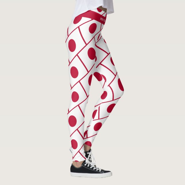 JAPAN Anpassningsbar Text SPRINGA DIN EGEN TÄVLING Leggings (Höger)