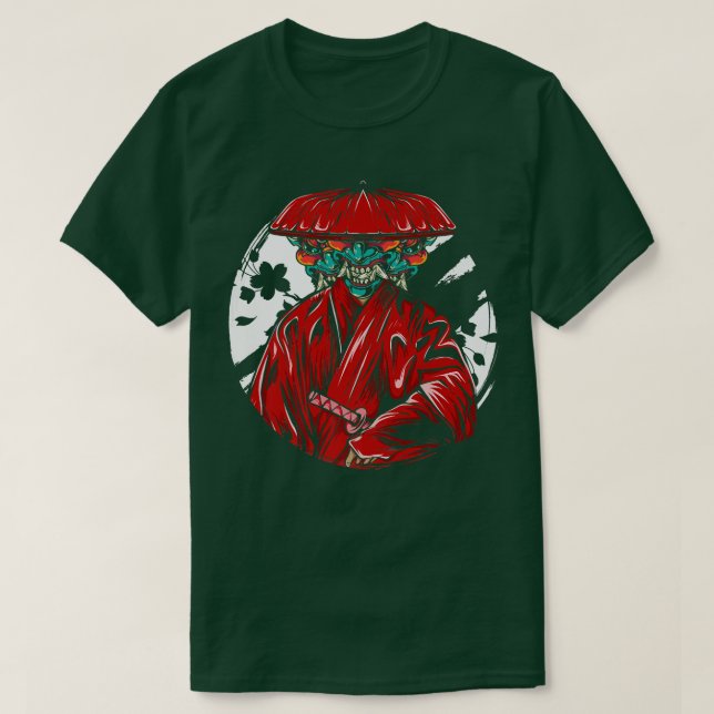 Japan Art Warrior Kendo Ninja Samurai Shinobi Kata T Shirt (Design framsida)