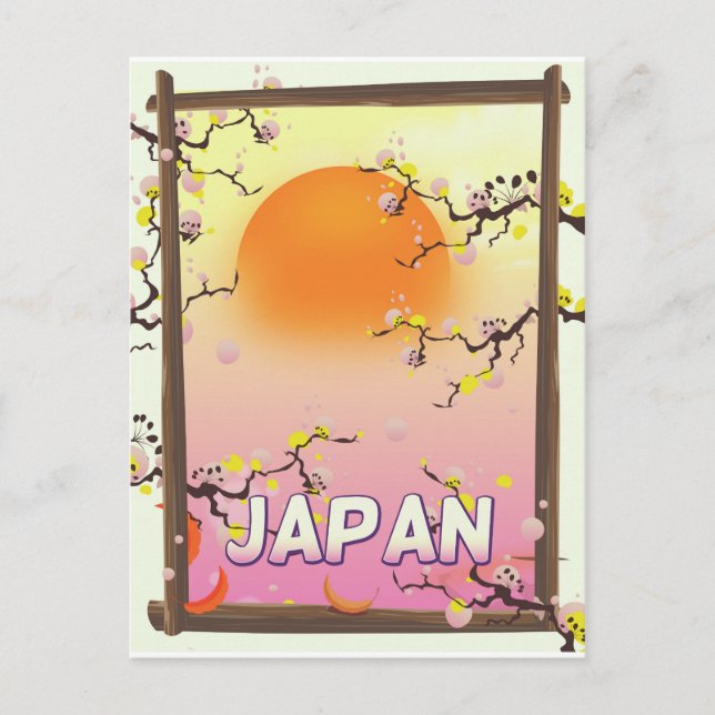 Japan Blomsterträdgård Vykort (Framsida)