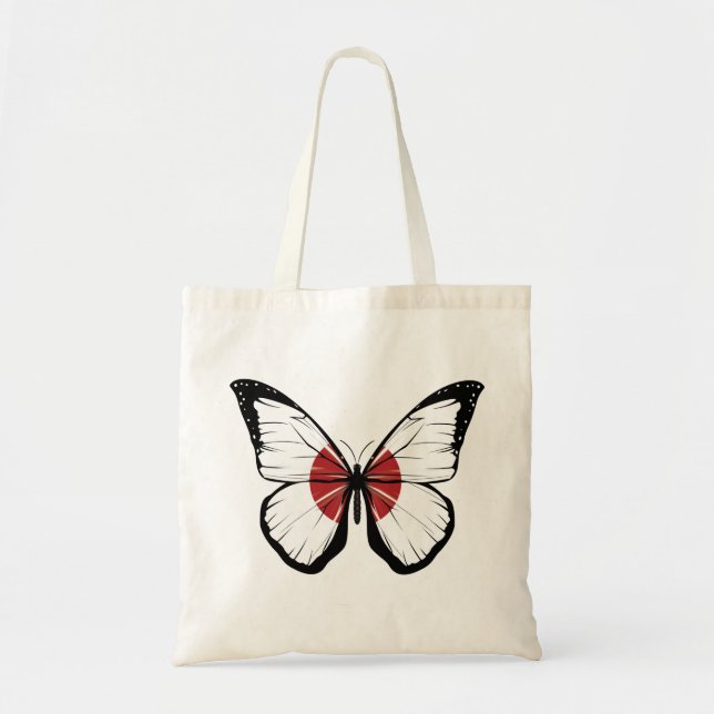 Japan Butterfly Flagga Tygkasse (Framsidan)