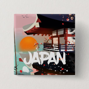 Japan Bygger ange sol poster Knapp