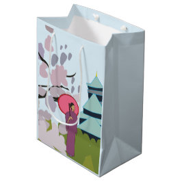 Japan Cherry Blommar Geisha Kimono Japan
