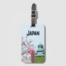 Japan Cherry Blommar Geisha Kimono Japan