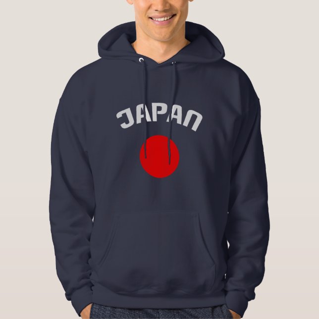 Japan Circle Flagga Hoodie (Framsida)