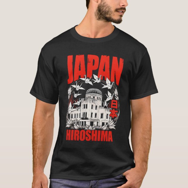 Japan city Hiroshima T Shirt (Framsida)