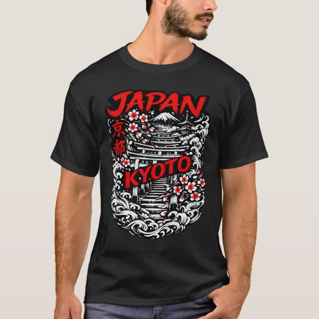 Japan city Kyoto T Shirt (Framsida)