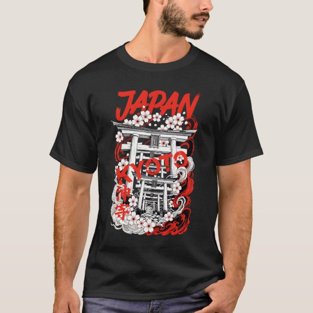 Japan city Kyoto T Shirt (Framsida)
