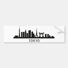 Japan Cityscape Travel | Tokyo Skyline Silhouette Bildekal
