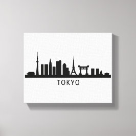 Japan Cityscape Travel | Tokyo Skyline Silhouette Canvastryck