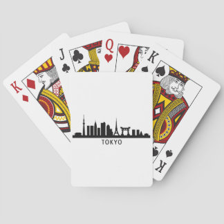 Japan Cityscape Travel | Tokyo Skyline Silhouette Casinokort