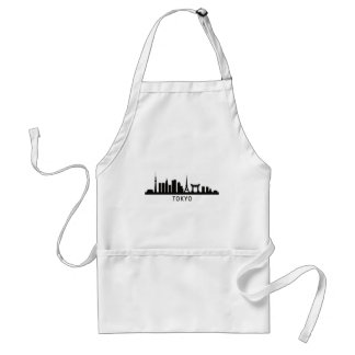 Japan Cityscape Travel | Tokyo Skyline Silhouette Förkläde
