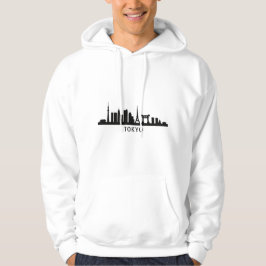 Japan Cityscape Travel | Tokyo Skyline Silhouette Hoodie