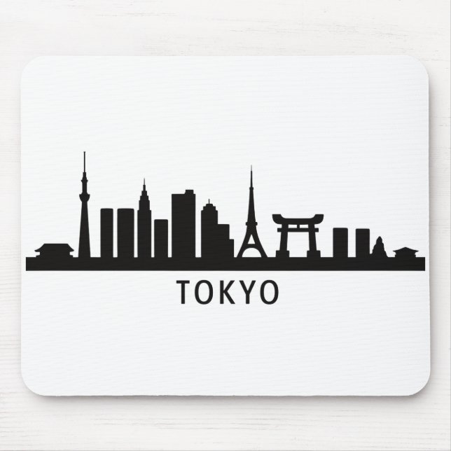 Japan Cityscape Travel | Tokyo Skyline Silhouette Musmatta (Framsidan)