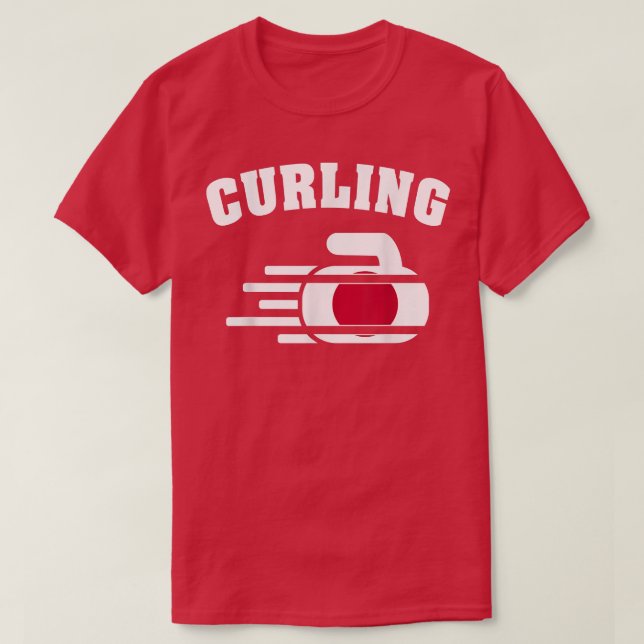 Japan Curling Sten Sport Fläkt japansk Curlers Win T Shirt (Design framsida)