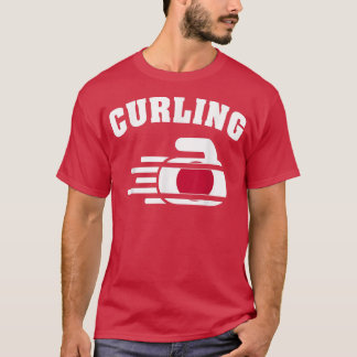 Japan Curling Sten Sport Fläkt japansk Curlers Win T Shirt