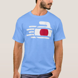 Japan Curling Sten Sport Fläkt japansk Curlers Win T Shirt