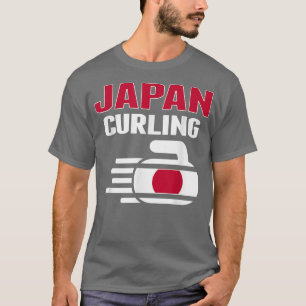 Japan Curling Sten Sport Fläkt japansk vinterspreo T Shirt
