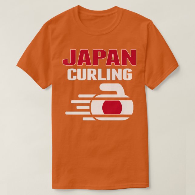 Japan Curling Team Fläkt Jersey Japansk Winter Spo T Shirt (Design framsida)