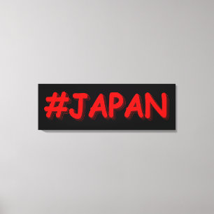 "#JAPAN" Cute Design. Köp nu Canvastryck