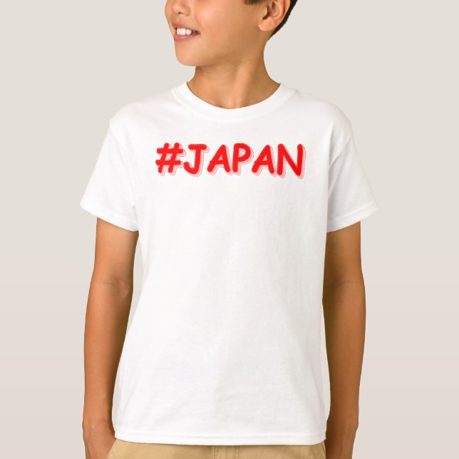 "#JAPAN" Cute Design. Köp nu T Shirt (Framsida)