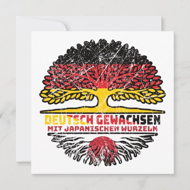 Japan Deutsch Deutschland Baum Wurzel Kort (Framsida)