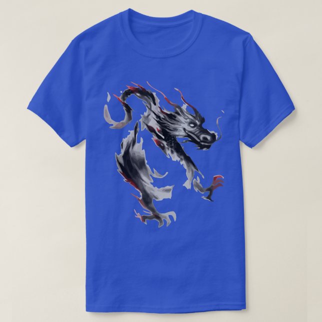 Japan Dragon Japansk Art 518 T Shirt (Design framsida)