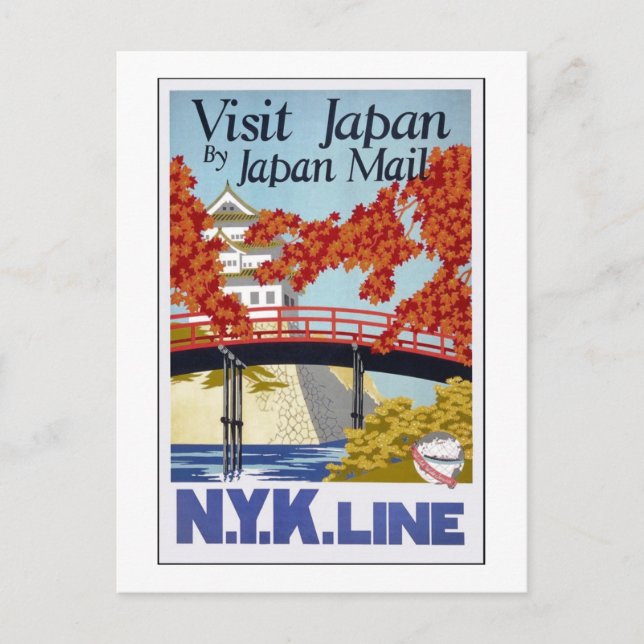 Japan efter post vykort (Framsida)