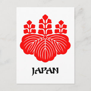 JAPAN - emblem/flagga/jacka av arm/symbol Vykort