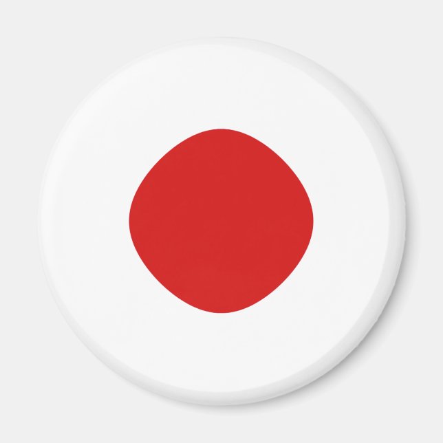 Japan Fisheye Flagga Magnet (Framsidan)