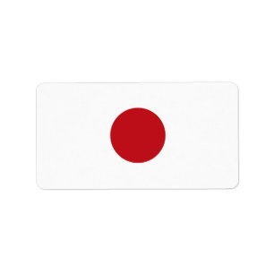 Japan flagga adressetikett
