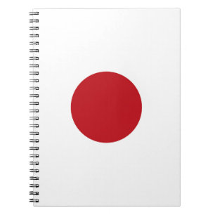 Japan flagga anteckningsbok