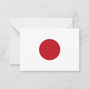 Japan flagga anteckningskort