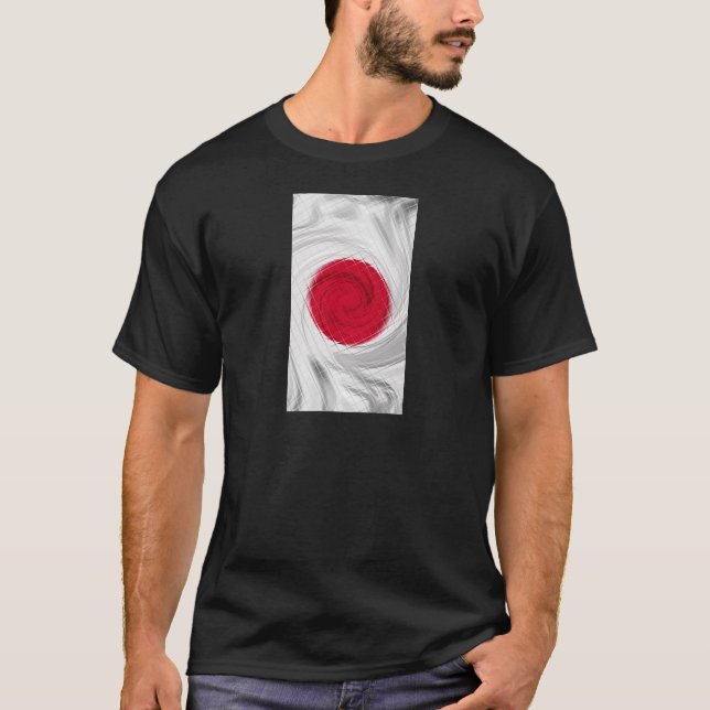 Japan Flagga Artwork Tee Shirt (Framsida)