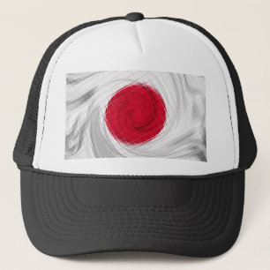 Japan Flagga Artwork Truckerkeps
