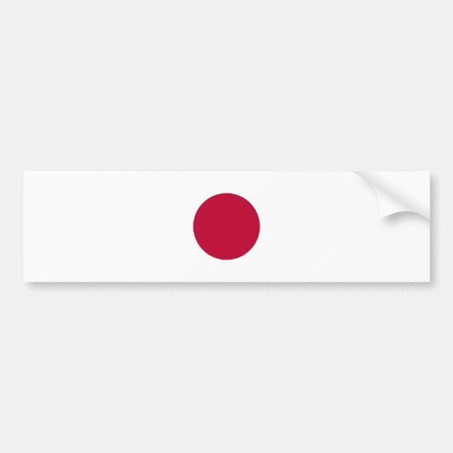 Japan Flagga Bildekal (Framsidan)